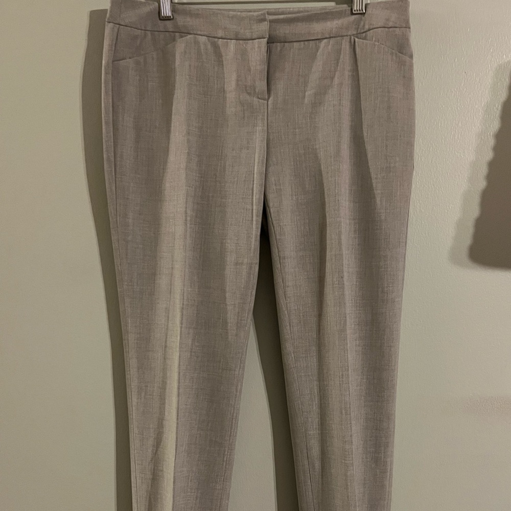 gray trousers
